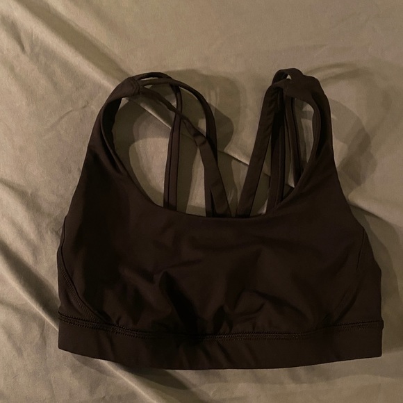Lululemon Black Strappy Sports Bra 4 - Picture 3 of 5